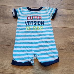 9-12m Boys dad Romper